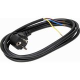 cable lead with ground black, 2m, 1mm²