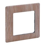 Plate Valena Life - 1 gang - light wood