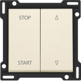 Finishing set for electrically separated roll-down shutter switch, cre