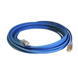 Patch cord RJ45 category 6 F/UTP high density standard LSZH blue 5 meters