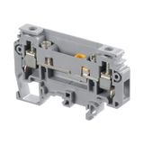 SCREW CLAMP TERMINAL BLOCK, M6/8.ST1, 8MM SPACING, TEST DISCONNECT FUNCTION, WITH SCREWDRIVER SLIDING LINK, GREY