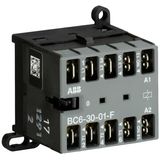 BC6-30-01-F-2.4-51 Mini Contactor 17 ... 32 V DC - 3 NO - 0 NC - Flat-Pin Connections