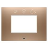 EGO SMART PLATE - IN PAINTED TECHNOPOLYMER - 3 MODULES - SOFT COPPER - CHORUSMART