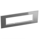 Arteor Surround Plate 8 Module Square Reflective Stainless Steel