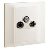 Belanko S TV-R-SAT socket ivory