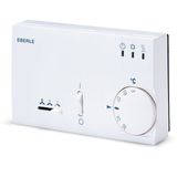 Klimaregler 5-30C, AC 230V, 1Wechsler, Neutralzone, H/K 10A, Lüfter S/M/L 6A, Ein/Aus, Anzeige