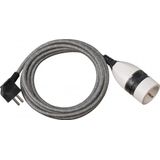 Brennenstuhl extension cable 3m for indoor use (3m extension cable with illuminated on/off rotary switch) black/white