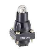 Limit switch head, Limit switches XC Standard, ZCKD, steel roller plunger