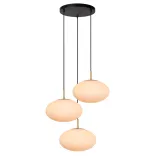 ELYSEE Pendant light-Opal-Ø55-3xE27-40W-Glass