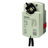 GSD126.1A - Rotary air damper actuator, AC/DC 24 V, SPST, 2 Nm, 30 s, 2 auxiliary switches