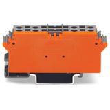 Terminal block for pluggable modules 4-pole with 4-conductor terminal