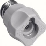 Screw caps D01 E14 plastic with indicator hole