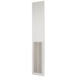 Rearwall, ventilated, HxW=2000x425mm, IP42, grey