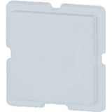Button plate, 25 x 25 mm, white