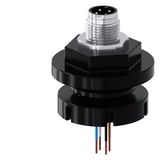 adapter M12 plug, 4-pole, for M20/M...