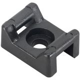 TC142X SADDLE SUPPORT BASE .9X.5IN BLK NYL