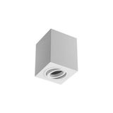 Lamp surface mounted SENSA, aluminium, 90x90x115, IP20, max 50W, square, white housing