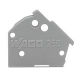 End plate;snap-fit type;1 mm thick;black