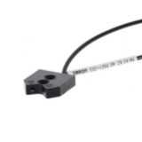 Fiber optic sensor head, limited reflective, top-view, 2 m cable