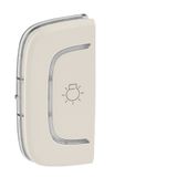Cover plate Valena Allure - light symbol - left-hand side mounting - ivory