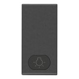 Button 1M light symbol carbon matt