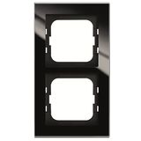 1722-245 Cover Frame Busch-axcent® glass black