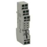 Socket, DIN rail/surface mounting, 8-pin, screwless terminals