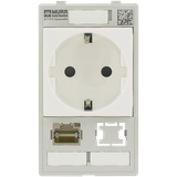 MODLINK MSDD SINGLE COMBI INSERT GERMANY 1x RJ45 + 1x data cutout