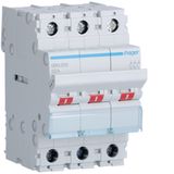 3-pole, 32A Modular Switch with big terminals