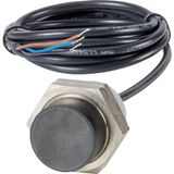 Proximity switch, E57P Performance Short Body Serie, 1 N/O, 3-wire, 10 – 48 V DC, M30 x 1.5 mm, Sn= 15 mm, Non-flush, PNP, Stainless steel, 2 m connec