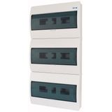 ECO Compact distribution board, surface mounted, 3-rows, 18 MU, IP40