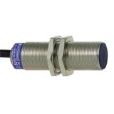 Inductive proximity sensors XS, inductive sensor XS5 M12, L53mm, brass, Sn2mm, 12...48 VDC, cable 2 m