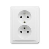 5512C-2349 B1 Socket outlet double, earthing pin