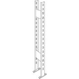 Distance plate for frame upright