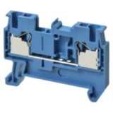 Feed-through DIN rail terminal block with push-in plus connection for XW5T0112B