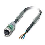 SAC-3P- 1,5-PVC/M12FS-2L - Sensor/actuator cable