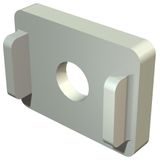 2033 D 25x19  Spacer, for cable clamps, 25.5x19x4mm, light gray Polystyrene