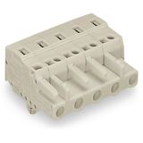 1-conductor female connector CAGE CLAMP® 2.5 mm² light gray