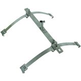 Holder double w. tensioning strap StSt f. ridge a. hip tiles w. socket