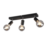 Vannes spotlight 3-pc E27 matt black