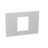 Metal faceplate XL³ 4000 - 36 modules - 1 DMX³/DMX³-I 1600 draw-out - 850 mm