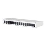 Modul surface mount housing 16 port pure white, unequipped