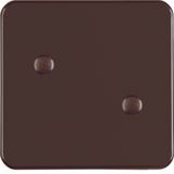 Rocker screw-on, splash-proteced flush-mtd IP44, brown glossy