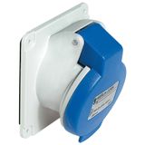 PratiKa socket - screw - angled - 32A - 2P + E - 200...250 V AC - panel