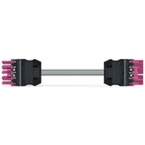 pre-assembled connecting cable Eca Plug/open-ended pink