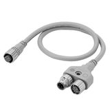 Safety sensor accessory, F3SG-R Easy, M12 Y-joint connector, 0.5 m