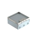 UDHOME4 2V V Floor box, complete triple VDE socket