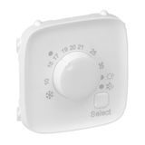 Cover plate Valena Allure - electronic room thermostat - white