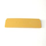 Allen-Bradley 1492-EBL4Q-Y End Barrier, For Spring Clamp Type TB, 2 x 34.85 x 105mm (0.08 x 1.37 x 4.13 in), Yellow, for Use With 1492-L4Q, LG4Q