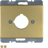 Centre plate for signalling and command unit, Ø 22.5 mm, Arsys, gold, 